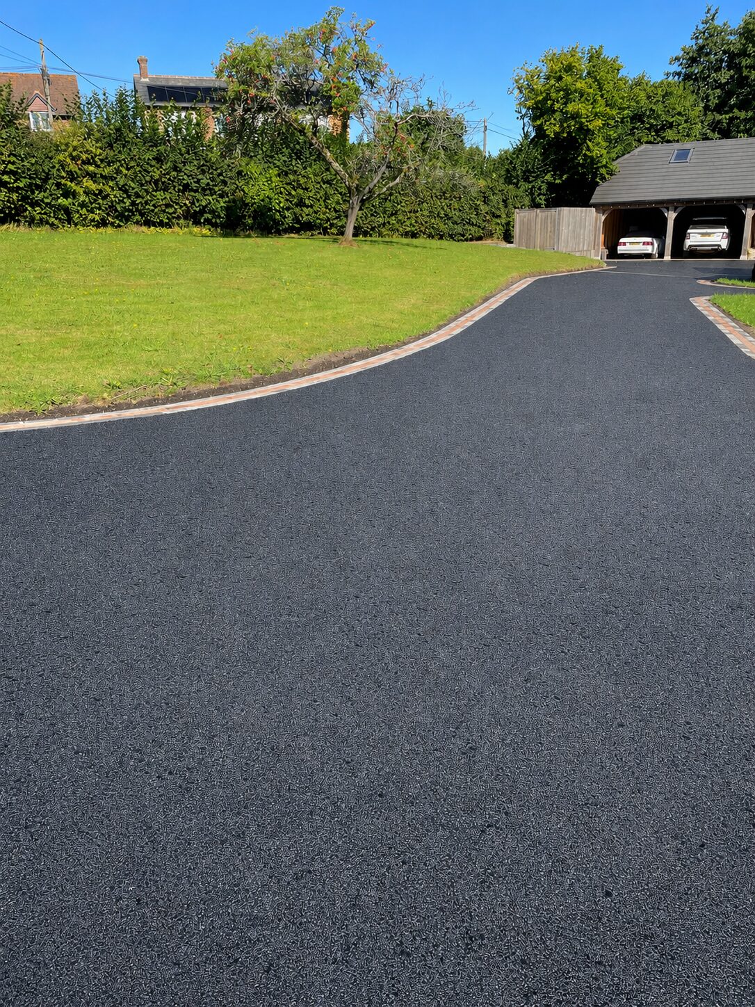 Asphalt (tarmac) driveway project completed by White & Sons in Dorset & Hampshire (49)