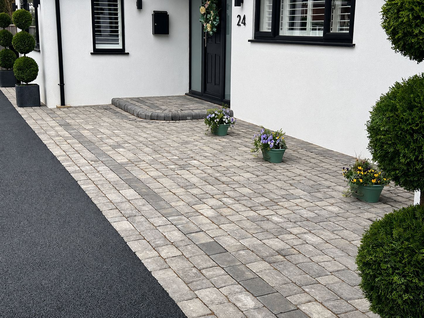 Block paving driveway