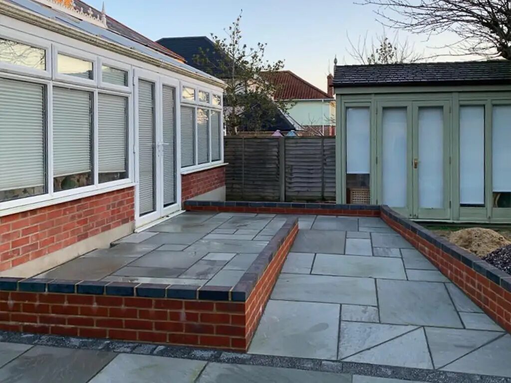 Stone patio project